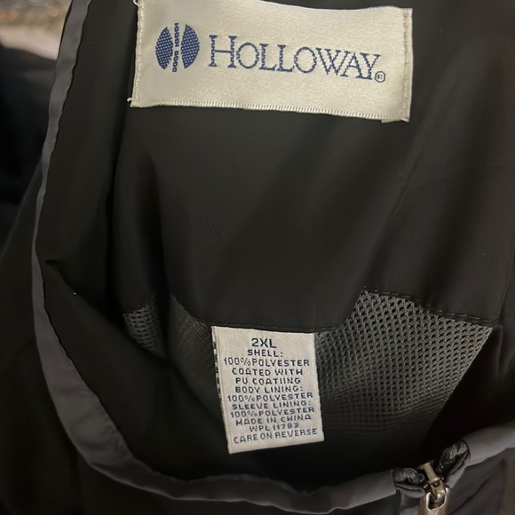 Holloway XXL 1/2 Zip PU Coated Polyester Shell Coach Jacket Wi Warriors Hockey" - Picture 7 of 10